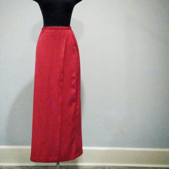 🔥 PLUS Vintage Studio C Faux Wrap Skirt (51) - Picture 1 of 4